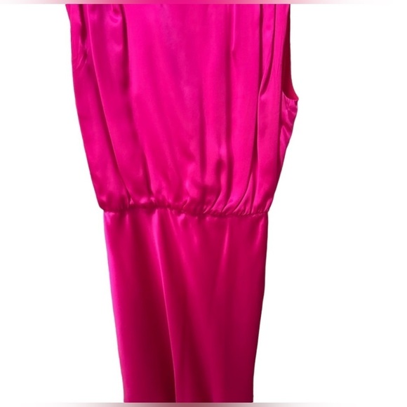 Amanda Uprichard Winslow Mini Dress Begonia Pink Sleeveless Silk Cocktail Party - Picture 5 of 7
